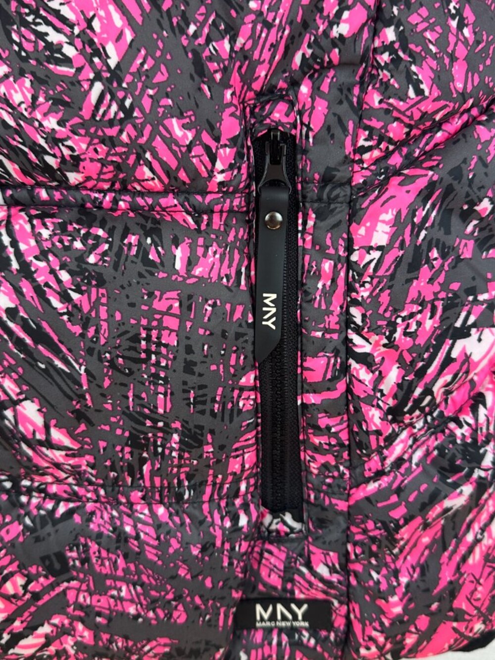 MARC NEW YORK PERFORMANCE MNY PUFFER CAMUFLAGE PINK VEST WOMEN'S SIZE M - Picture 6 of 11